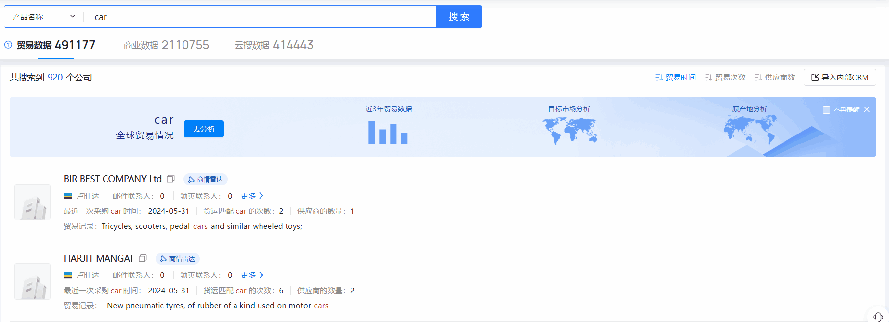 卢旺达海关数据,海关数据,PA视讯国际海关数据